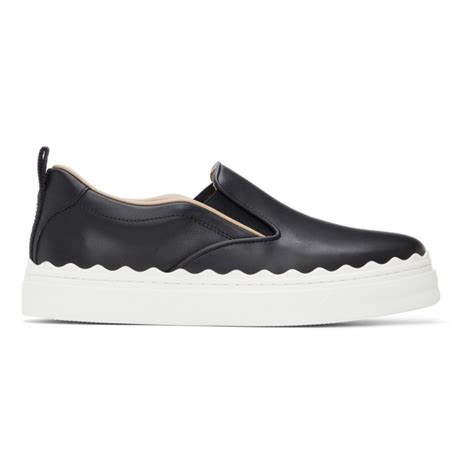 chloe lauren black|chloe lauren slip on sneakers.